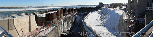 Niagara Tunnel Project - Water Control Dam Tunnel Intake Construction Site