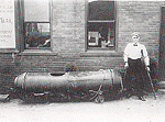 Bobbie Leach and his barrel