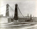 The first Railway Suspension Bridge