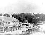 Tugby's Store at the entrance to the Bath Island Bridge
