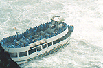 The Maid of the Mist at base of Horseshoe Falls