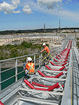 Niagara Tunnel Project - Rock Debris Conveyor Bridge Construction - Courtesy of Strabag Inc.