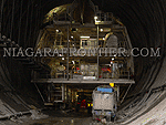 The back of the TBM inside the Niagara Tunnel - courtesy of Strabag AG