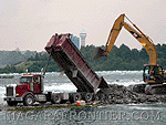 Building a Cofferdam at the forebay of the former Toronto Power Station 