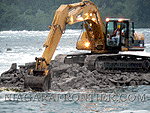 Building a Cofferdam at the forebay of the former Toronto Power Station