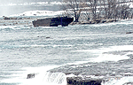 The Stranded Scow near the brink of the Falls