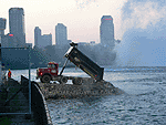 Building a cofferdam at the former Toronto Power Station