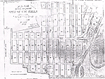 The 1833 City of the Falls plan drawing