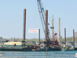 Work preparation for weir removal at International Water Control Dam