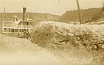 Ice Jam at Queenston Docks - Steamboat Ongiara