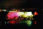 The Rainbow Colors of the American Falls