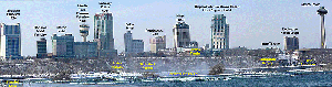 The Canadian Skyline at Niagara Falls (with tags)