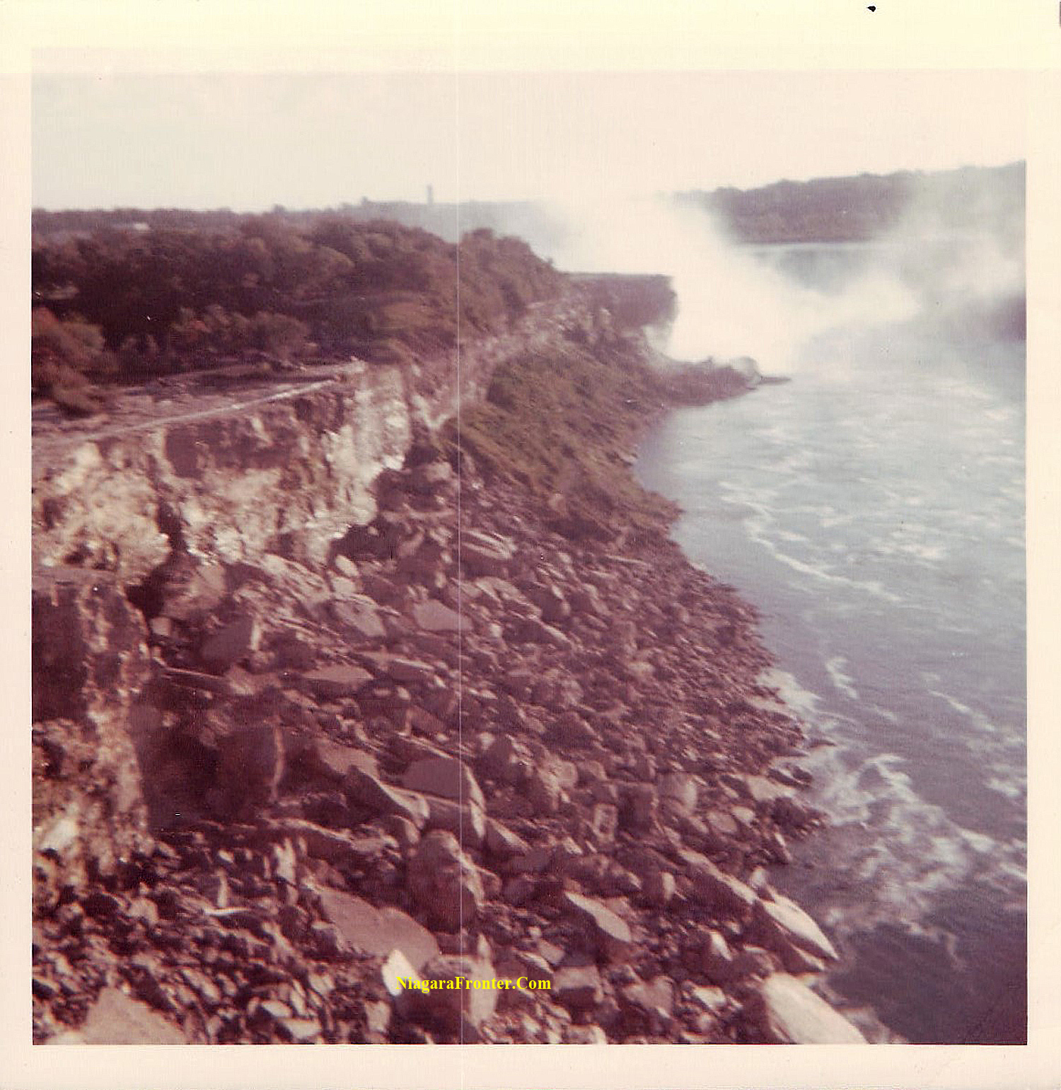 Niagara Falls Dewatered American Falls 1969 