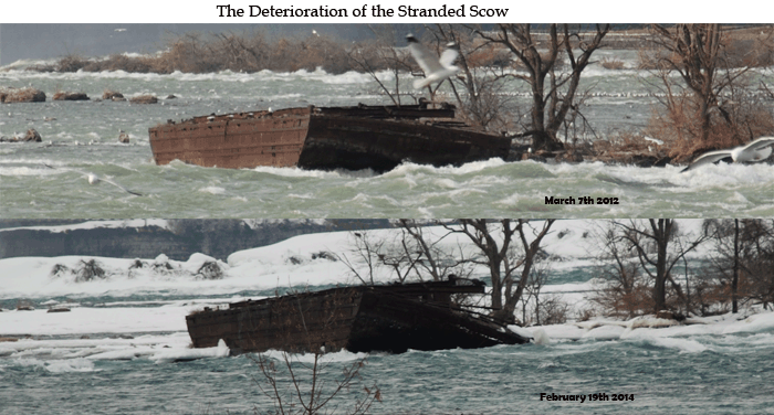 The Deterioration of the Stranded Scow