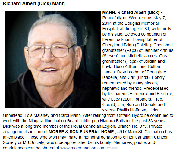 Dick Mann Obituary