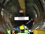 The annual St. Barbara Ceremony held inside the Niagara Tunnel