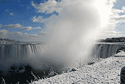 The Horseshoe Falls in Winter