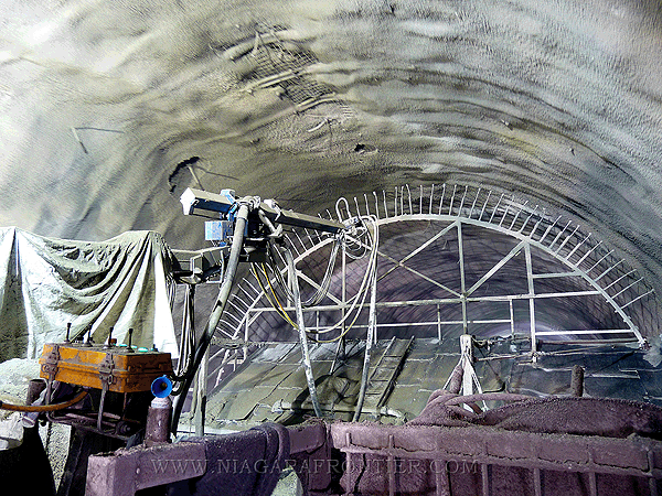 Restoration Carrier - Robotic Shotcrete Machinery (roofline gauges in background)