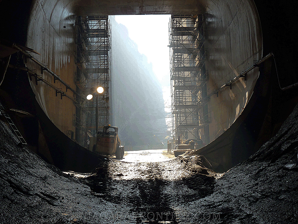 Preparing frames for stop-log type emergency closure gates