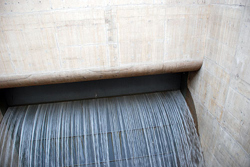 Watching the outlet gate open to flood tunnel