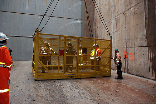 Making the last visit inside the tunnel