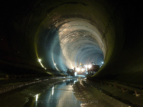 Lowest Point inside Niagara Tunnel 