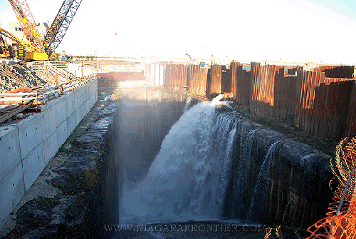 Filling the Intake Channel with river water