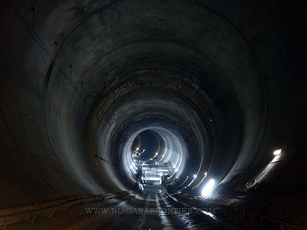 The deepest point inside the Niagara Tunnel