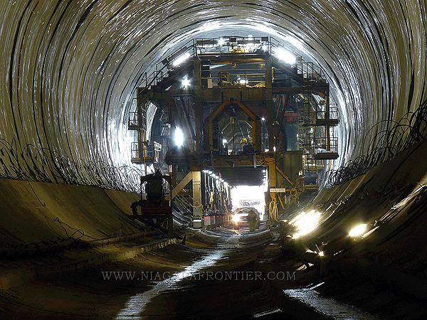 Membrane Carrier nearing tunnel entrance