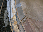 A cross section of the tunnel concrete lining