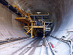 the second of two Shutter Arch Carriers inside the tunnel