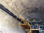 finish concrete lining of the tunnel 