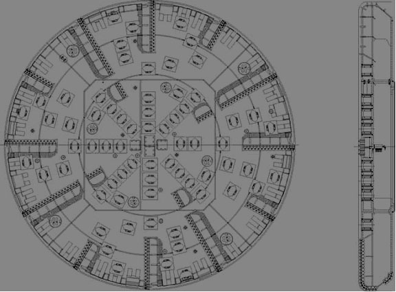 The Robbins Company TBM "Big Becky" Cutterhead Configuration 