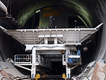 The Over-Break Carrier at the entrance of the Tunnel